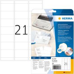 HERMA Etichete autoadezive pentru adrese Herma 4431 67x38 mm alb colturi rotunjite 420 buc (4431)