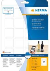 HERMA Etichete autoadezive pentru coduri QR Herma 9642 A4 40 x 40 mm patrate albe 600 buc (9642)