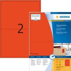HERMA Etiketten A4 rot 199, 6x143, 5mm Papier matt 1400 St (4567)