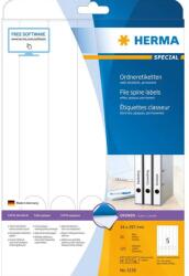 HERMA Etichete autoadezive pentru biblioraft Herma 5158 A4 34x297 mm alb opace 125 buc (5158)