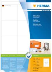 HERMA Etichete autoadezive Herma Premium A4 4617 70x67, 7 mm alb 2400 buc (4617)
