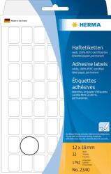 HERMA Etichete autoadezive multifunctionale Herma 2340 12x18 mm hartie mata alb 1792 buc (2340)