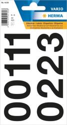 HERMA Etichete autoadezive cu cifre Herma 4189 0-9 33 mm folie rezistenta la intemperii negru 2 coli (4189)