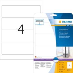 HERMA Etichete autoadezive pentru biblioraft Herma 5095 A4 192x61 mm alb opace 100 buc (5095)