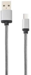 Lemontti Cablu de Date Lemontti LCTYPCUSB15 USB Type-C 1.5m Impletitura Textila Gri (LCTYPCUSB15)