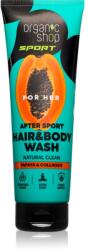 Organic Shop Sport Papaya & Collagen tusfürdő gél testre és hajra 200 ml