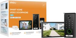 Dahua VDP7 videós kaputelefon 5 MP 17, 8 cm (7") Fekete (VO1-5M0R/VH1-7A0S)