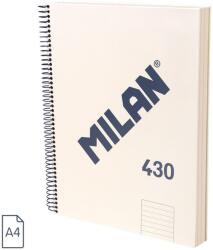 MILAN A4-es diktáló jegyzetfüzet MILAN, 120 lap, kemény borító, bézs