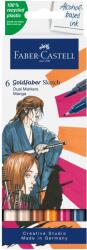 Faber-Castell Vázlatrajzoló filctoll Faber-Castell Goldfaber Manga, 2 fej, 6 db/készlet (FC164809)