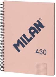 MILAN 3 db A4-es jegyzetfüzet készlet, MILAN, 80 lap, spirál, rózsaszín/sötétkék
