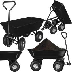 SPRINGOS Cărucior basculant - 250 kg, platformă 75 l - transportor de grădină (GA0083)