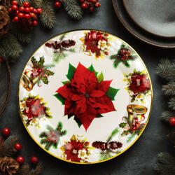 Bewello Tavă decorativă de Crăciun - cu Crăciuniță 37, 5 cm (59718B) Tava