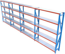 HD Regal FLEX300-Z805 Salgó polcrendszer KOMPLETT 8 m (250 x 40 cm / 5 polc)
