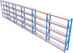 HD Regal FLEX300-Z1205 Salgó polcrendszer KOMPLETT 12 m (250 x 40 cm / 5 polc) - mkaudio