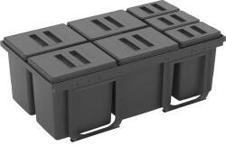 EKOTECH - Beépíthető hulladékgyűjtő JAZZ 90 4x12 liter+3x5 liter (93004162904J) - modernkonyha
