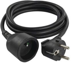 EMOS Cablu prelungitor 1, 5 m / 1 priză / negru / PVC / 1 mm2