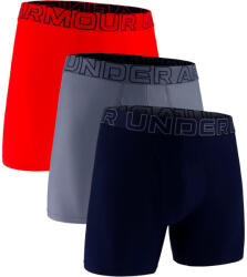 Under Armour Boxeri pentru bărbați Perf Tech Mesh -Solid 6in 3pk Red XXL