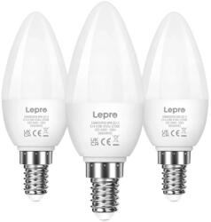 Lepro 600059-WW-EU-3, E14, C37, 4, 2 W (40 W), 470 lm, 2700 K (alb cald), 250°, pachet de 3 bucati (64075)