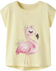 NAME IT tricou pentru fete cu mâneci scurte cu model galben (14E4EF)