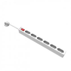 Valueline Prelungitor slim cu 6 x prize Euro Switch ON/OFF 1.5m Alb, Value 19.99. 0972 (19.99.0972-10)