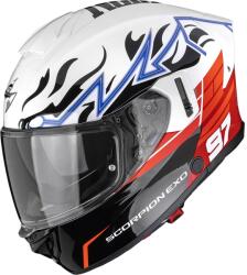 Scorpion Cască integrală pentru motocicletă Scorpion EXO-530 Air JSK 97 alb-roșu (SCRP173-556-59)