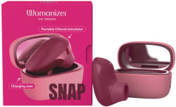 Womanizer Snap - stimulator clitoridian cu unde de aer cu toc de încărcare (roșu) (4251460635295) Vibrator