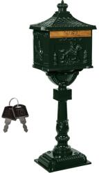 STILISTA Antik postaláda 118 cm sötét zöld (40100139)