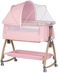 Chipolino Patut co-sleeper Chipolino Charisma cu laterala culisanta powder pink wood (KOSCA0265PP) - esell
