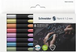 Schneider Electric Akril festékjelölő "Paint-It 020", 8 metál szín, készlet, -2 mm, Schneider (ML02011502)