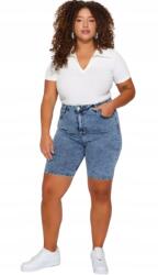 Trendyol Plus Size Klasszikus Combközépig Érő Farmer Rövidnadrág 44 5_A