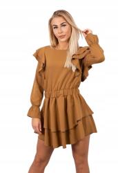 Kesi Ruha függőleges camel fodrokkal