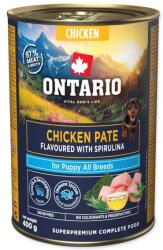 ONTARIO Puppy csirke pástétom spirulina ízesítéssel 400g (214-859846)