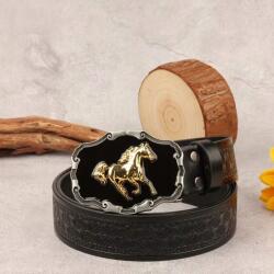  Öv öv cowboy western fekete arany Ló retro cosplay jelmez 125cm (098612035350)