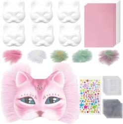 Goaduoynt 20 db-os Therian Halloween macska maszk Diy stílusban 15 (6978719496930)