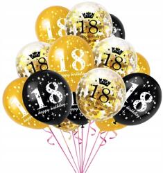 Hopki Lufik Színes Lufi 18. Születésnap Happy Birthday Party 15 Db