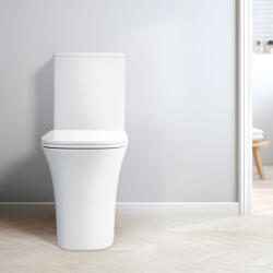 INVENA Clarity kompakt csendes öblítésű monoblokk WC csésze alsó bekötésű tartállyal és duroplast Soft-Close ülőkével, fehér CE-86-001-I (CE-86-001-I)