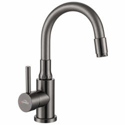 INVENA Silva egykaros álló mosdó csaptelep forgatható kifolyóval, gun metal BU-86-005-L (BU-86-005-L)