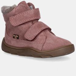 Froddo gyerek télicipő velúrból ZERU TEX FURRY BAREFOOT - rózsaszín 20