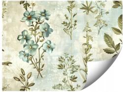 GIGAPRINT Vintage Stílusú Botanikai Nyomatokkal Ellátott Fotótapéta Hálószobába 150x105 (Z_botanicznymi_nadrukami_w_stylu_vintage)