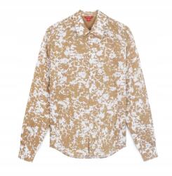 GUESS Férfi Ing Casual Bézs-fehér Floral Mintás Xs G_a