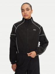 Fila Fekete Sport Pulóver Fehér Lámpákkal És Állógallérral L X_a