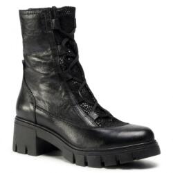 Simen 3265A Fekete Bőr Csizma MÉRET38