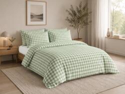  Lenjerie de pat din bumbac NORDIC CHECK verde Dimensiune lenjerie de pat: 70 x 90 cm | 140 x 200 cm Lenjerie de pat