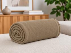  Patura fleece MELVIRA DUO, svetle neagra Dimensiune: 180 x 200 cm Patura
