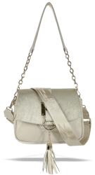  Zellia Női Oldaltáska 25203 Beige-Arany - Brw - (36006748)