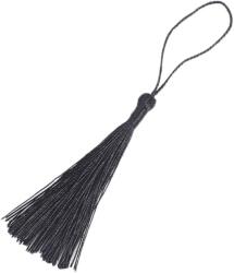  Rojtos Selyem medál 8 cm. Diy. Fekete szín. 10 db (a24010900ux1049)
