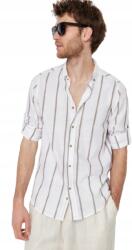 Trendyol Férfi Ing Casual Csíkos Hosszú Ujjú Pamut 2XL 5AB