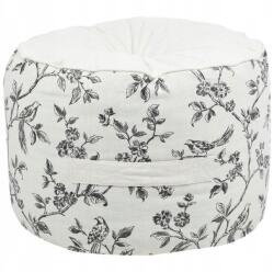 STOF Clarine puff 40x30 cm Ülőgarnitúra Boho levelek lábtartó pamut Glamour (C8D445001)