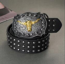  Öv öv cowboy western bika fej texas Usa Strassz Szegecsek 115 120 cm (810070008024)