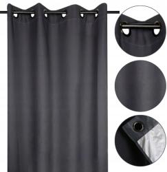 STOF Szigetelő függöny 135x240 cm antracit szürke sötétítő thermo gurulós (R64689311)